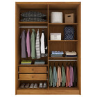 Guarda Roupa Solteiro 4 Portas 2 Gavetas - Dinamarca-cinamomo