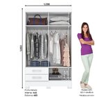 Guarda Roupa Solteiro 4 Portas 2 Gavetas Fabuloso Briz Branco