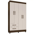 Guarda Roupa Solteiro 4 Portas 2 Gavetas Honduras - Móveis Le