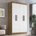 Guarda-roupa Solteiro 4 Portas 2 Gavetas Internas New Recife