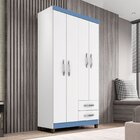 Guarda Roupa Solteiro 4 Portas 2 Gavetas Itapema Incorplac Br