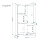 Guarda-roupa Solteiro 4 Portas 2 Gavetas Leblon Móveis Leão F