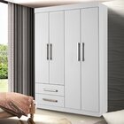 Guarda-roupa Solteiro 4 Portas 2 Gavetas Madri Espresso Móvei