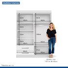 Guarda-roupa Solteiro 4 Portas 2 Gavetas Madri Espresso Móvei