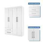 Guarda-roupa Solteiro 4 Portas 2 Gavetas Madri Espresso Móvei