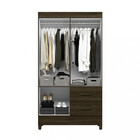 Guarda Roupa Solteiro 4 Portas 2 Gavetas Mobi Albatroz