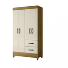 Guarda Roupa Solteiro 4 Portas 2 Gavetas Mobi Albatroz