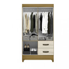 Guarda Roupa Solteiro 4 Portas 2 Gavetas Mobi Albatroz