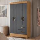 Guarda Roupa Solteiro 4 Portas 2 Gavetas Mobi Albatroz