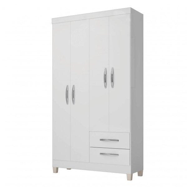Guarda-roupa Solteiro 4 Portas 2 Gavetas Modena Incorplac Bra