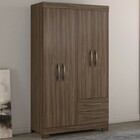 Guarda-roupa Solteiro 4 Portas 2 Gavetas Nogal Trend Nt5005 -