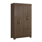 Guarda-roupa Solteiro 4 Portas 2 Gavetas Nogal Trend Nt5005 -