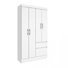 Guarda-roupa Solteiro 4 Portas 2 Gavetas Oregon Tcil Móveis B