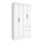 Guarda Roupa Solteiro 4 Portas 2 Gavetas Oregon Tcil Moveis B