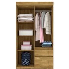 Guarda Roupa Solteiro 4 Portas 2 Gavetas Oregon Tcil Móveis I