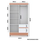 Guarda-roupa Solteiro 4 Portas 2 Gavetas Panama Imbuia Rustico