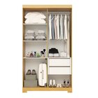 Guarda Roupa Solteiro 4 Portas 2 Gavetas Papoulas Acp Móveis