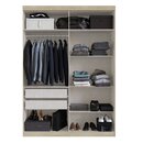 Guarda Roupa Solteiro 4 Portas 2 Gavetas Paris  Cedro