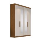 Guarda-roupa Solteiro 4 Portas 2 Gavetas Paris Com Espelho Ca