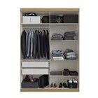 Guarda-roupa Solteiro 4 Portas 2 Gavetas Paris Com Espelho Ce