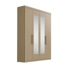 Guarda-roupa Solteiro 4 Portas 2 Gavetas Paris Com Espelho Ce