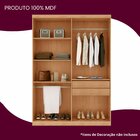 Guarda Roupa Solteiro 4 Portas 2 Gavetas Petra Imbuia/off Whi