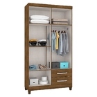 Guarda Roupa Solteiro 4 Portas 2 Gavetas Porto Belo Malbec Cl