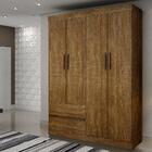 Guarda Roupa Solteiro 4 Portas 2 Gavetas Porto Salleto Branco