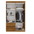 Guarda Roupa Solteiro 4 Portas 2 Gavetas Porto Sallêto Móveis