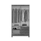 Guarda Roupa Solteiro 4 Portas 2 Gavetas Real Light Canelato