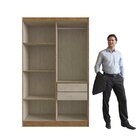 Guarda Roupa Solteiro 4 Portas 2 Gavetas Recife  Off White/no