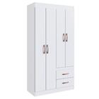 Guarda Roupa Solteiro 4 Portas 2 Gavetas Rosário Doripel Bran