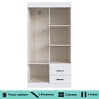 Guarda Roupa Solteiro 4 Portas 2 Gavetas Rosário Doripel Bran