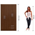 Guarda Roupa Solteiro 4 Portas 2 Gavetas Rp2420 Decibal