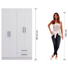Guarda Roupa Solteiro 4 Portas 2 Gavetas Rp2420 Decibal