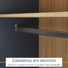 Guarda-roupa Solteiro 4 Portas 2 Gavetas Sarah Yescasa Azul P