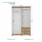 Guarda Roupa Solteiro 4 Portas 2 Gavetas Star 4.2 Santos Andi