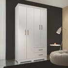 Guarda Roupa Solteiro 4 Portas 2 Gavetas Star 4.2 Santos Andi