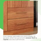 Guarda-roupa Solteiro 4 Portas 2 Gavetas Verona Premium