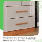 Guarda-roupa Solteiro 4 Portas 2 Gavetas Verona Premium