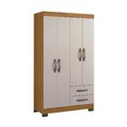 Guarda-Roupa Solteiro 4 Portas 2 Gavetas Viena Notável Freijó