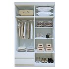 Guarda-roupa Solteiro 4 Portas 2 Gavetas Zeus Branco