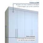 Guarda-roupa Solteiro 4 Portas 2 Gavetas Zeus Branco