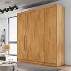 Guarda Roupa Solteiro 4 Portas 3 Gavetas 100% Mdf Nantes  Per