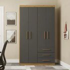 Guarda Roupa Solteiro 4 Portas 3 Gavetas Advantage Batrol Móv