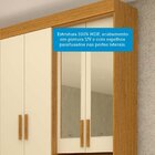 Guarda-roupa Solteiro 4 Portas 3 Gavetas Capelinha Com Espelh