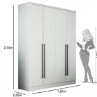 Guarda-roupa Solteiro 4 Portas 3 Gavetas Celenium Tcil Móveis