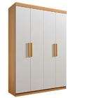 Guarda Roupa Solteiro 4 Portas 3 Gavetas - Colibri-cinamomo/o