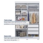 Guarda Roupa Solteiro 4 Portas 3 Gavetas Flórida 100% Mdf Bra