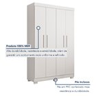 Guarda Roupa Solteiro 4 Portas 3 Gavetas Flórida 100% Mdf Bra